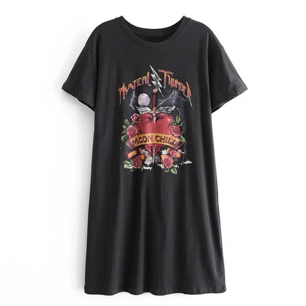 Mystic thunder moonchild boho heart graphic dress - Picture 4 of 5